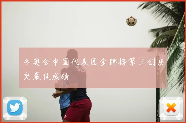 冬奥会中国代表团金牌榜第三创历史最佳成绩